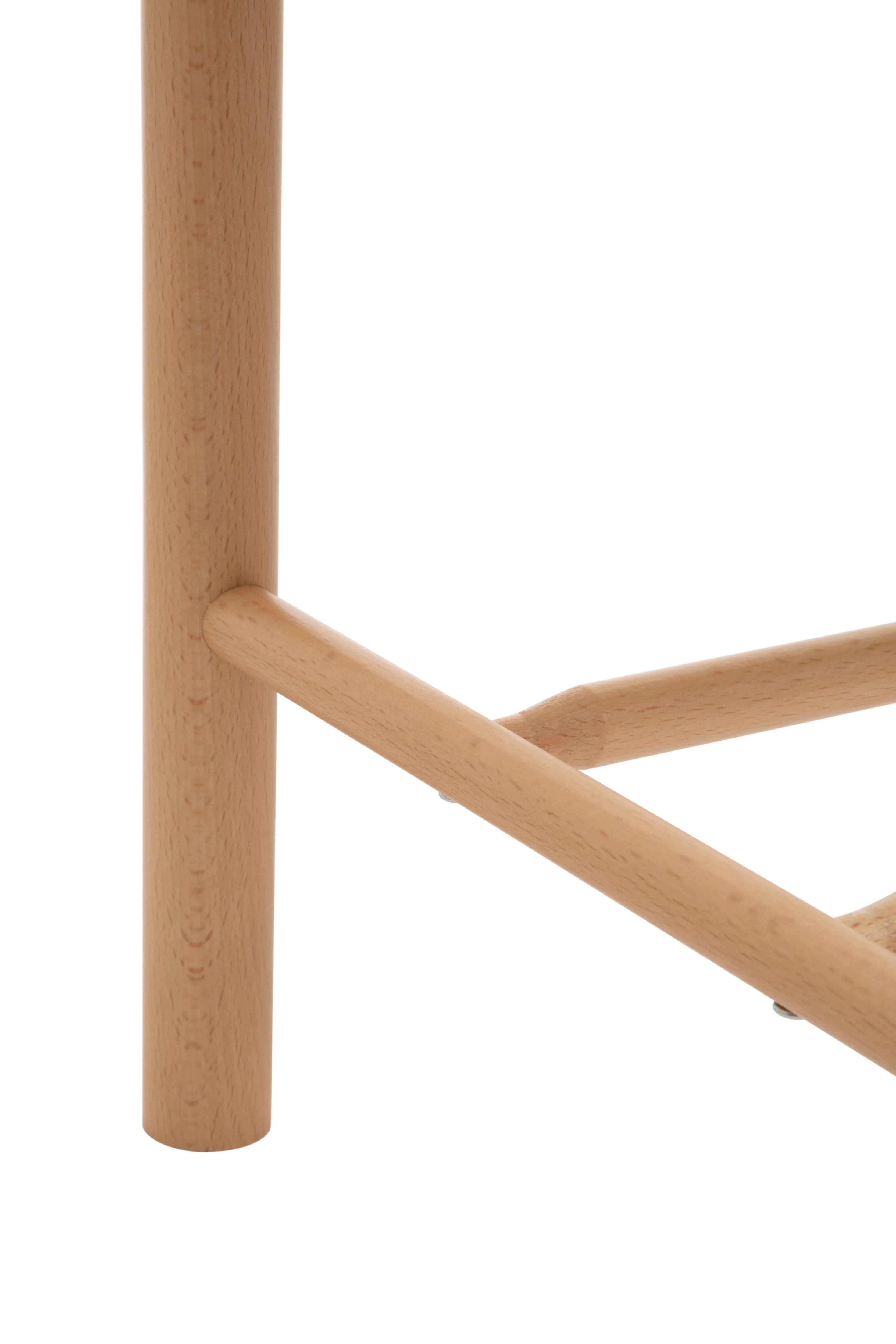 Cleets Natural Wood & Woven Rope Bench | Small